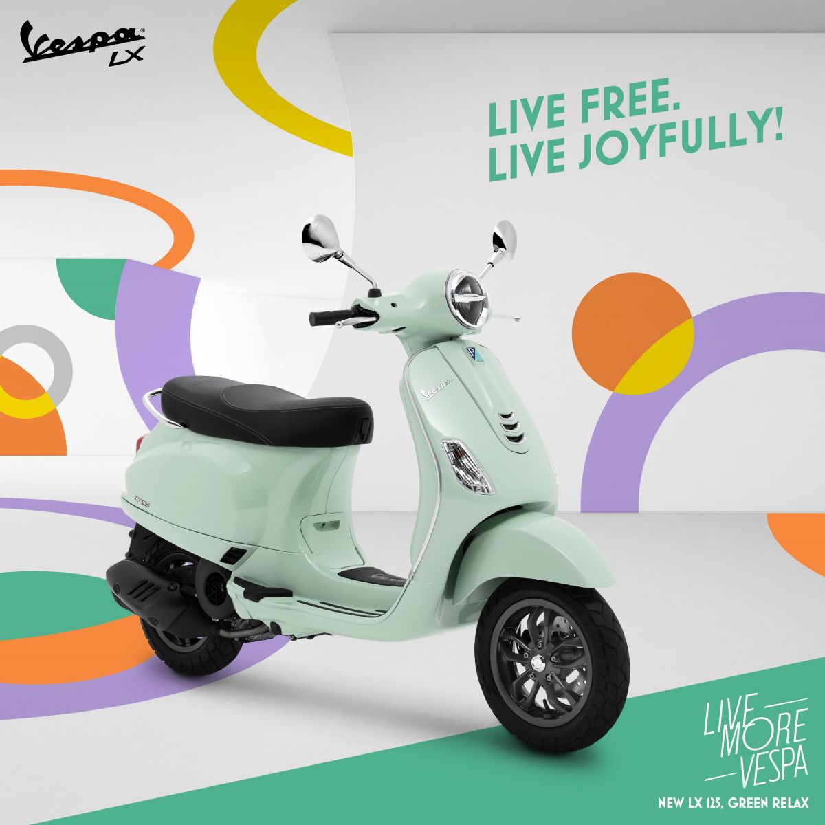 เวสป้าเอาใจวัยรุ่นสุดฤทธิ์ เปิดตัวสีใหม่ 4 สีใน Vespa Lx S และ Sprint ในราคาเริ่มต้น 90900 บาท 0306